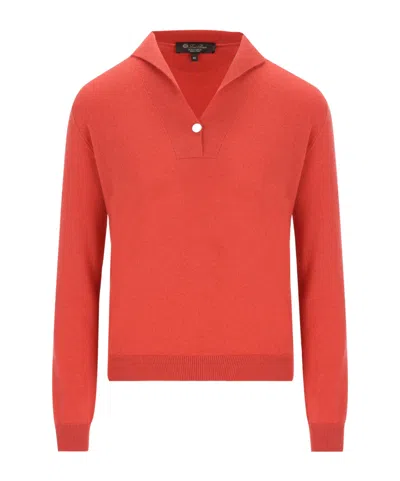 Loro Piana Long-sleeved Pullover In Red