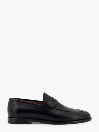 Loro Piana Sergio Walk Leather Loafers In Black