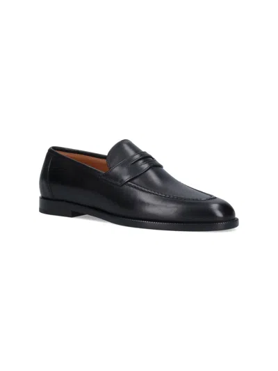 Loro Piana Sergio Walk Leather Loafer In Black
