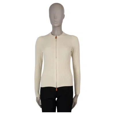 Pre-owned Loro Piana Shea Butter Beige Cashmere 2024 Lago Sirio Cardigan Sweater 40 S In Brown