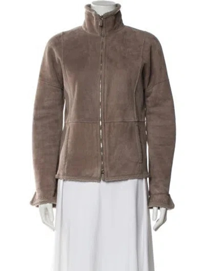 Pre-owned Loro Piana Shearling Down Jacket In Neutrals
