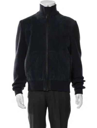 Pre-owned Loro Piana Shearling Jacket In Blue