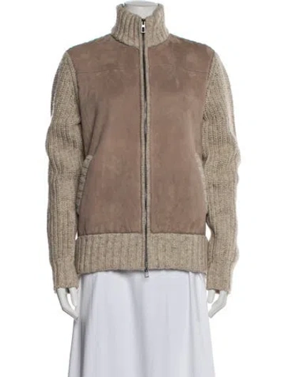 Pre-owned Loro Piana Shearling Jacket In Neutral