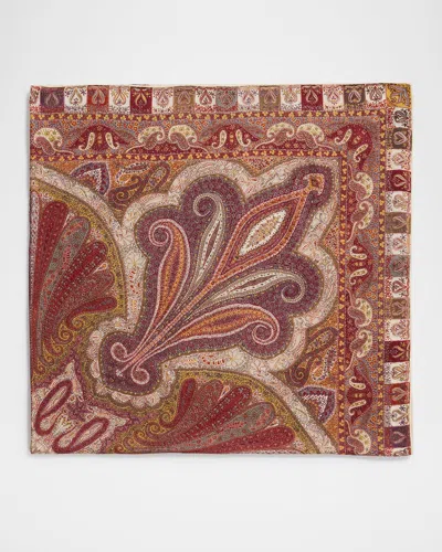 Loro Piana Sherazade Paisley Cashmere-silk Scarf In Multi