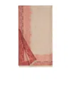 Loro Piana Sherazade Fil Coupe Silk-linen Stole In Moonlight Beige/faded Rose