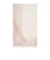 Loro Piana Sherazade Fil Coupe Silk-linen Stole In Pristine White/cloud Pink