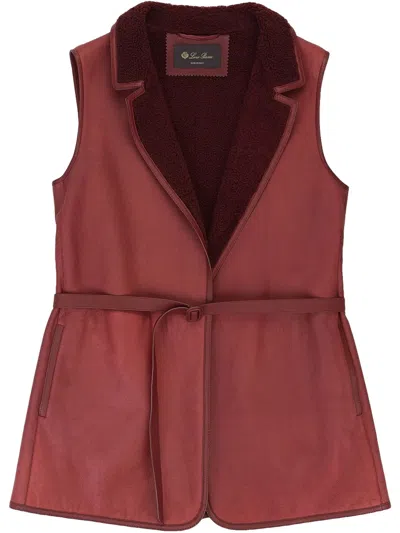 Loro Piana Sherman Hartfield Gilet In Red