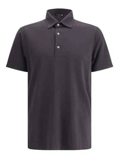 Loro Piana Short-sleeve Button Polo Shirt In Purple