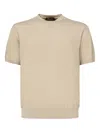 Loro Piana Short-sleeve Cotton Top In Brown