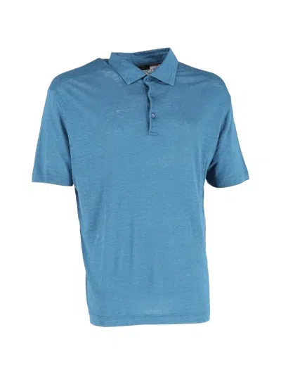 Pre-owned Loro Piana Short-sleeve Polo Shirt In Blue