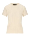 Loro Piana Coste Ribbed-knit Cashmere Top In Nude