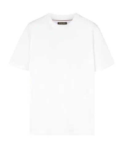 Loro Piana Short-sleeved Crewneck T-shirt In White