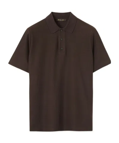 Loro Piana Short-sleeved Polo Shirt In Black