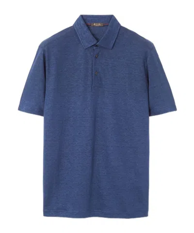 Loro Piana Short-sleeved Polo Shirt In Blue