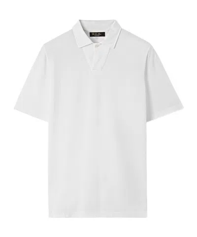 Loro Piana Short-sleeved Polo Shirt In White