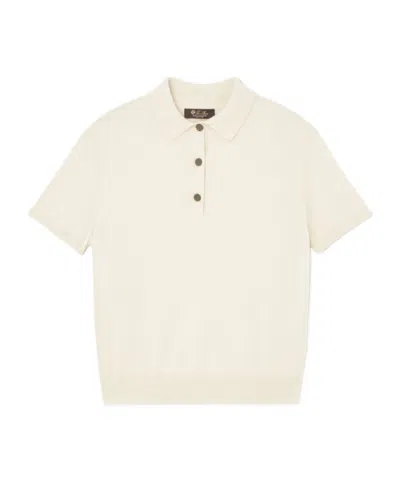 Loro Piana Short-sleeved Polo Shirt In White