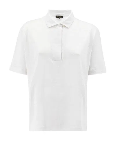 Loro Piana Short-sleeved Polo Shirt In White