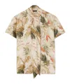 Loro Piana Febe Botanical Self-tie Blouse In Nude