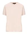 Loro Piana Short-sleeved Sweater In Nude