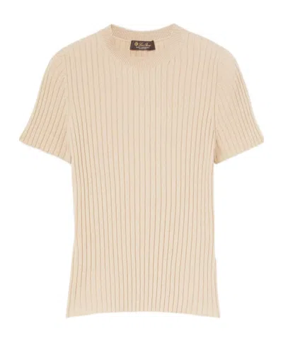 Loro Piana Short-sleeved Sweater In Pink