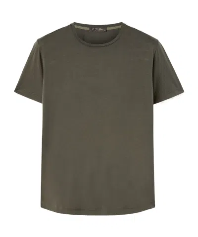 Loro Piana Short-sleeved T-shirt In Chlorophyll Green