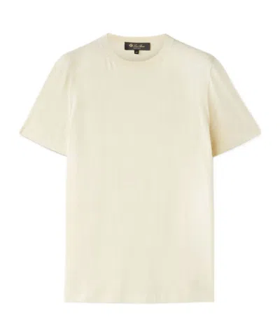 Loro Piana Short-sleeved T-shirt In White Radish Color