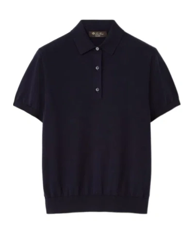 Loro Piana Short-sleeved Polo Shirt In Blue