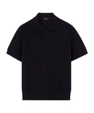 Loro Piana Short-sleeved Sweater In Black