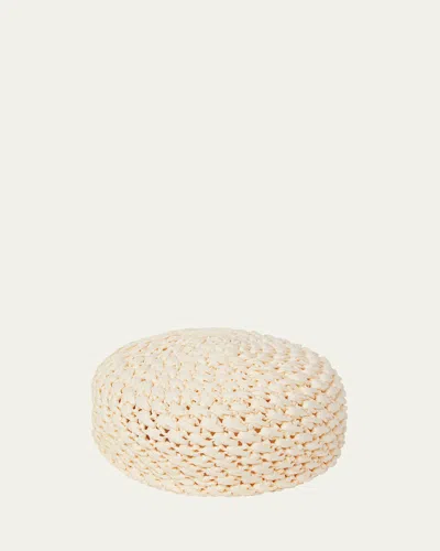 Loro Piana Sibilla Crochet Raffia Hat In Natural Seashell