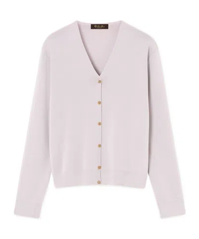 Loro Piana Siena Cardigan In Purple
