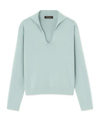 Loro Piana Siena Polo Shirt In Blue