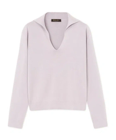 Loro Piana Siena Polo Shirt In Purple