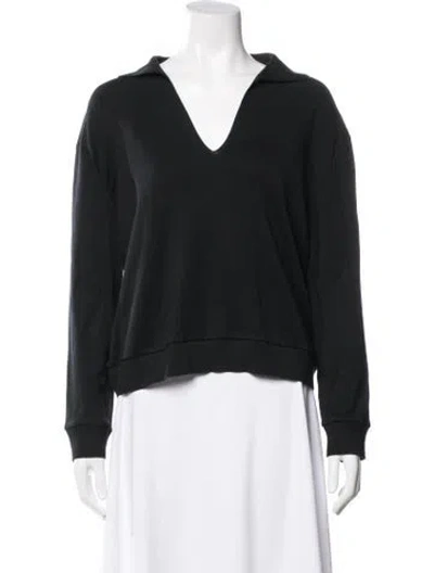 Pre-owned Loro Piana Siena Polo Shirt Silk Sweater W/ Tags In Black