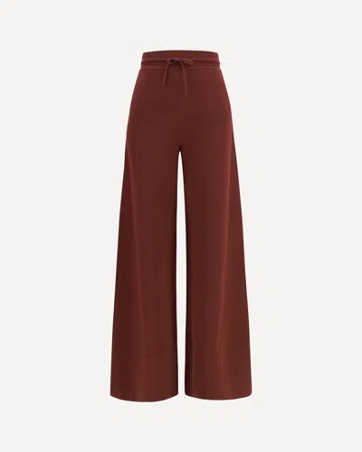 Loro Piana Siena Silk And Cotton Pants In Bordeaux