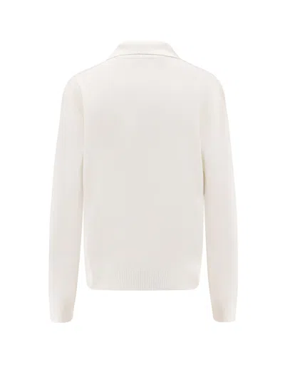Loro Piana Siena V-neck Silk Sweater In White