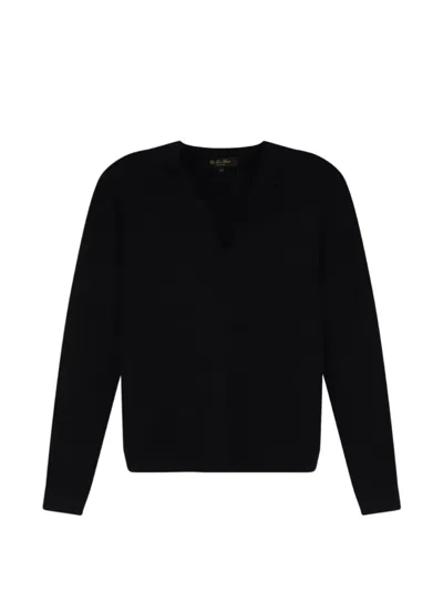 Loro Piana Siena V-neck Sweater In 블랙