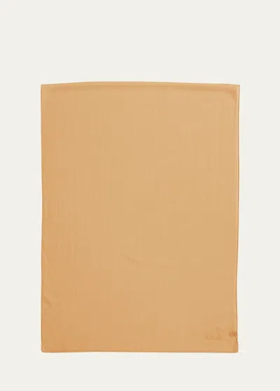 Loro Piana Signature Cashmere-blend Stole In Golden Joinery