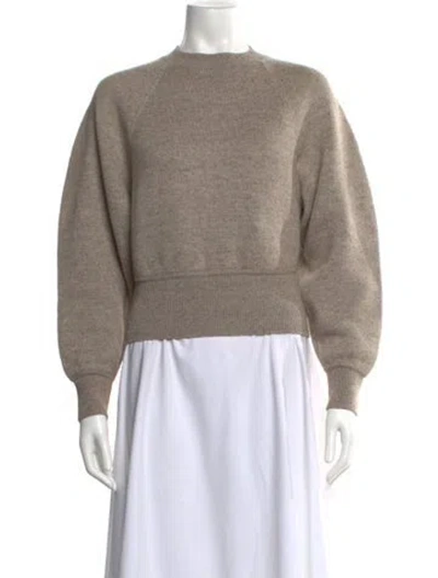 Pre-owned Loro Piana Silk Bateau Neckline Sweater In Neutral