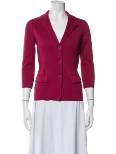 Pre-owned Loro Piana Silk Blazer In Pink