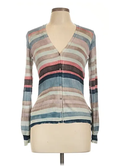 Pre-owned Loro Piana Silk Cardigan Sweater In Blue