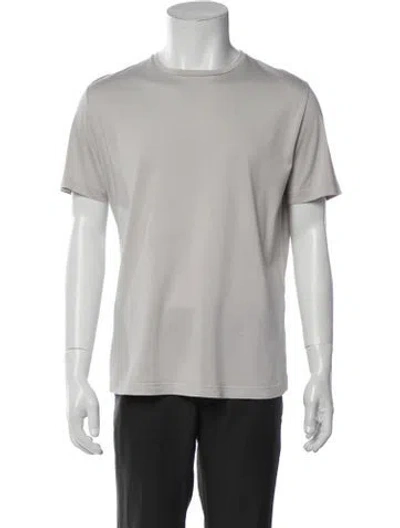 Pre-owned Loro Piana Silk Crew Neck T-shirt In Neutrals