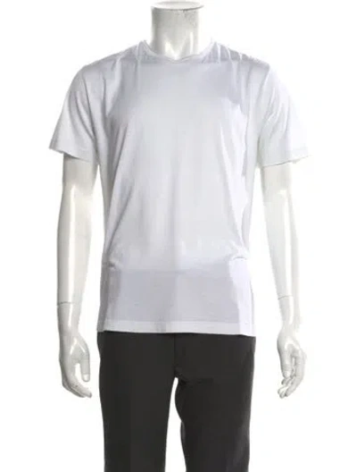 Pre-owned Loro Piana Silk Crew Neck T-shirt In Neutrals