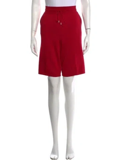 Pre-owned Loro Piana Silk Knee-length Shorts In Red
