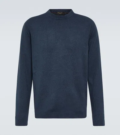 Loro Piana Pullover Aus Seide In Blau