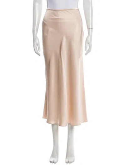 Pre-owned Loro Piana Silk Midi Length Skirt In Neutral