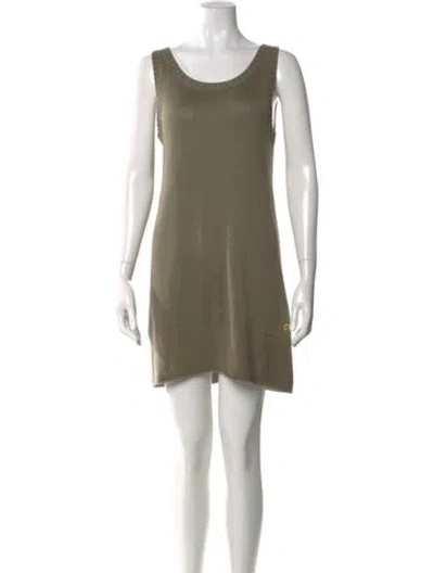 Pre-owned Loro Piana Silk Mini Dress In Green