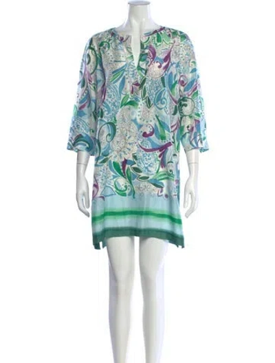 Pre-owned Loro Piana Silk Mini Dress In White