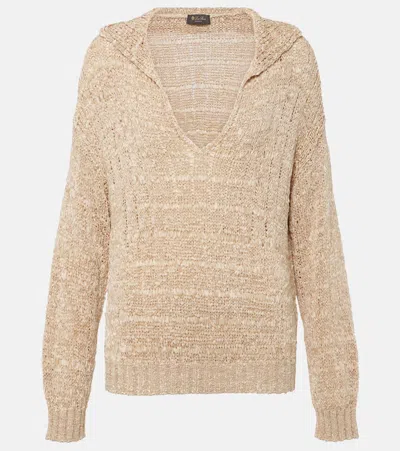 Loro Piana Silk Sweater In Beige