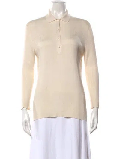 Pre-owned Loro Piana Silk Sweater In Neutrals