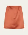 Loro Piana Silvia Cashmere Silk Duchesse Skirt In 8000 Black